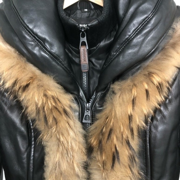 Authentic Rudsak Jenny Leather Parka Coat - Picture 15 of 15